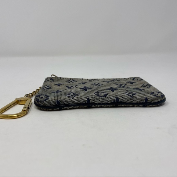 Louis Vuitton Monogram MiniLin Pochette Cles Coin Purse Blue - Picture 10 of 13